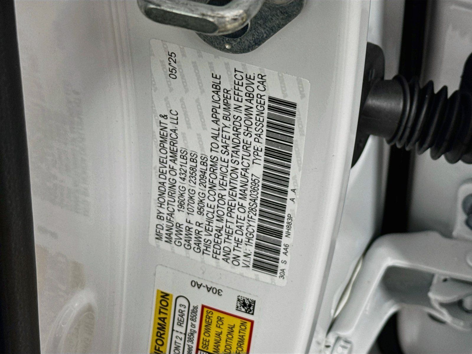 Certified 2025 Honda Accord LX image 27