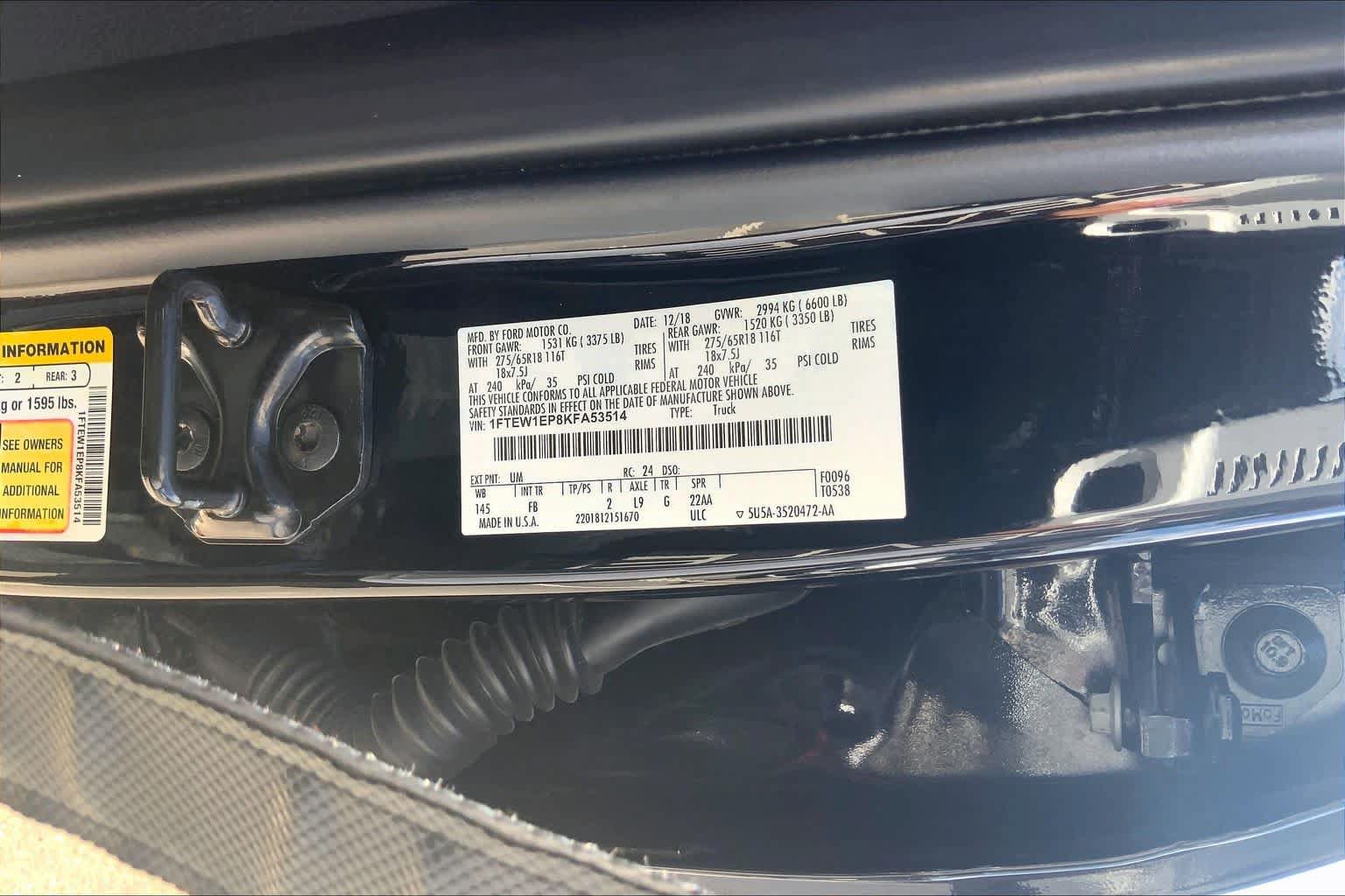 Used 2019 Ford F150 XLT w/ Equipment Group 302A Luxury AWD/4WD image 31