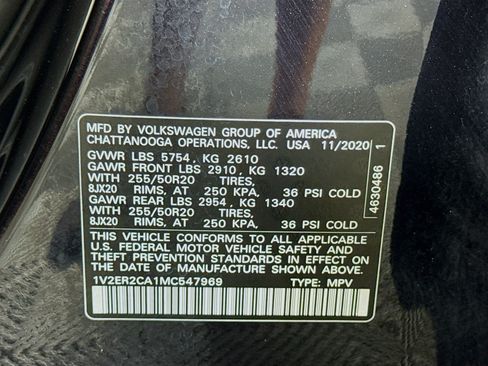 Used 2021 Volkswagen Atlas SEL FWD image 40