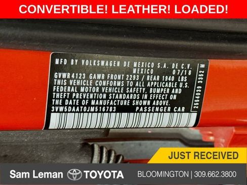 Used 2018 Volkswagen Beetle 2.0T S w/ Style & Comfort Package image 29