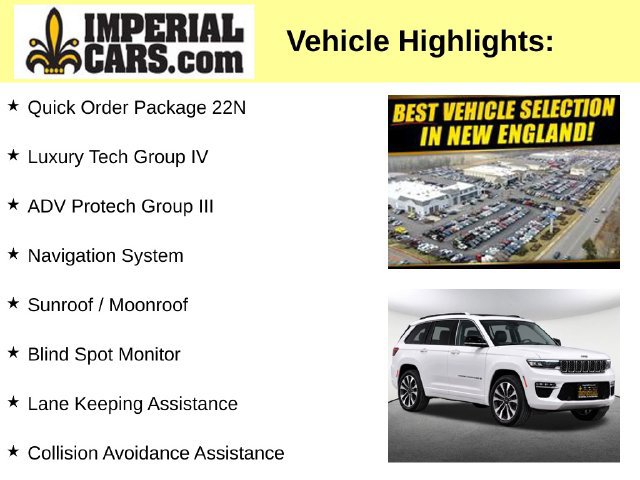 Used 2022 Jeep Grand Cherokee Overland w/ Adv Protech Group III AWD/4WD image 3