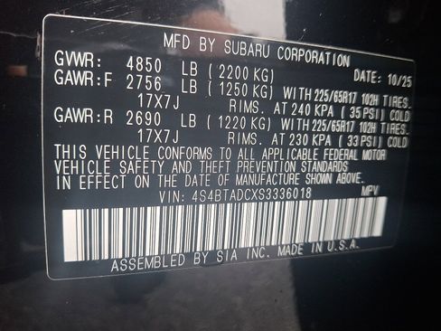 Certified 2025 Subaru Outback Premium image 26