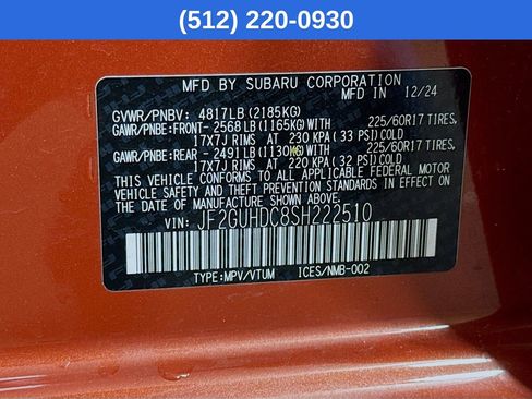 Certified 2025 Subaru Crosstrek 2.0i Premium AWD/4WD image 39