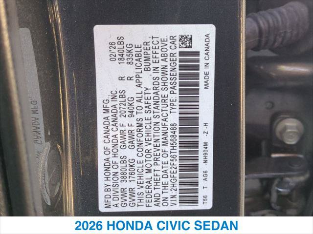 Certified 2026 Honda Civic Sport image 26