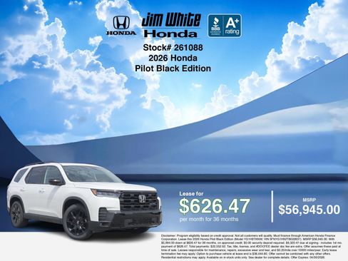 New 2026 Honda Pilot Black Edition image 3