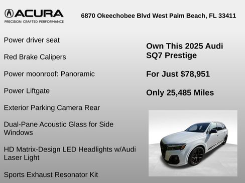 Used 2025 Audi SQ7 Prestige AWD/4WD image 13