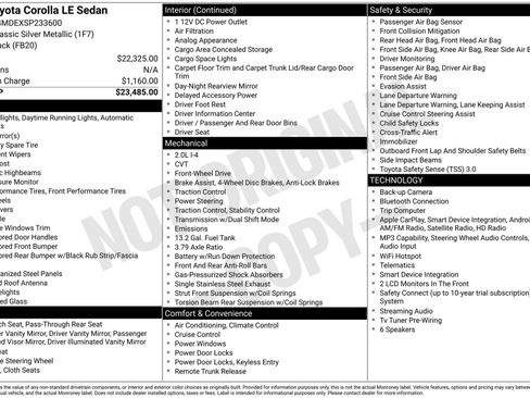 Used 2025 Toyota Corolla LE FWD image 41