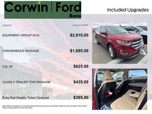 Certified 2018 Ford Edge SEL w/ Equipment Group 201A AWD/4WD image 8