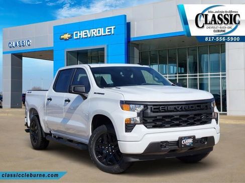 New 2026 Chevrolet Silverado 1500 Custom w/ Turbomax Blackout Package AWD/4WD image 1