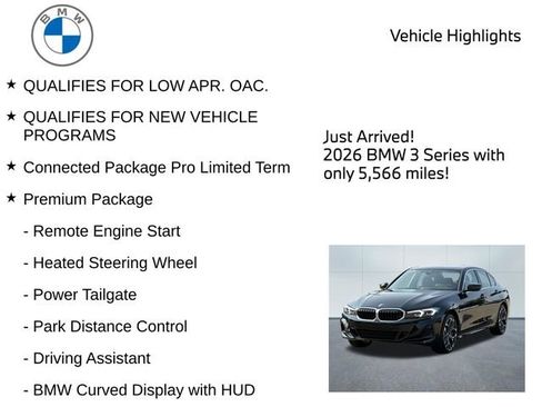 Used 2026 BMW 330i xDrive Sedan w/ Premium Package AWD/4WD image 9
