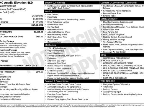 New 2026 GMC Acadia Elevation w/ Black Edition FWD image 24