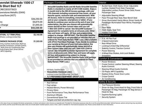 Used 2014 Chevrolet Silverado 1500 LT w/ Texas Edition, 1LT Trim RWD image 40