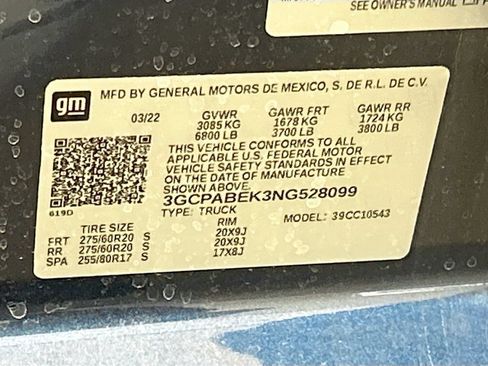 Used 2022 Chevrolet Silverado 1500 Custom RWD image 28