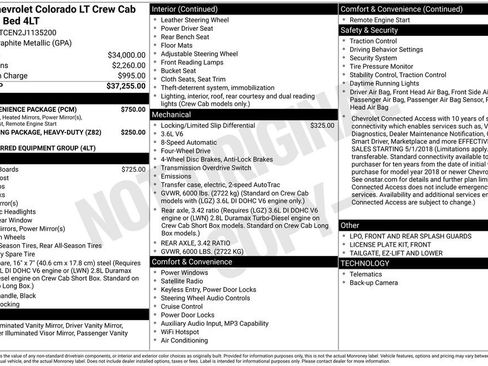 Used 2018 Chevrolet Colorado LT w/ LT Convenience Package AWD/4WD image 21