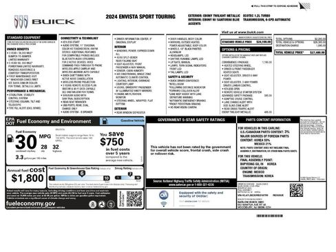Used 2024 Buick Envista Sport Touring w/ Convenience I Package FWD image 2