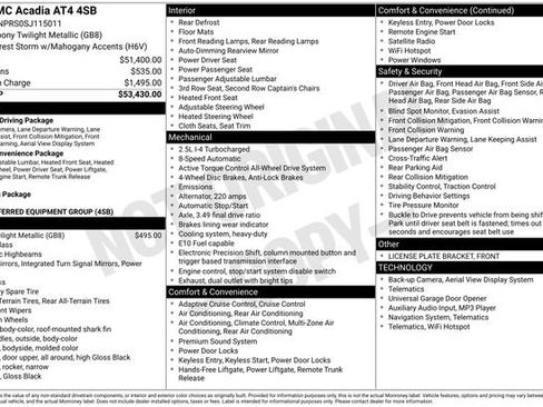 Used 2025 GMC Acadia AT4 AWD/4WD image 42