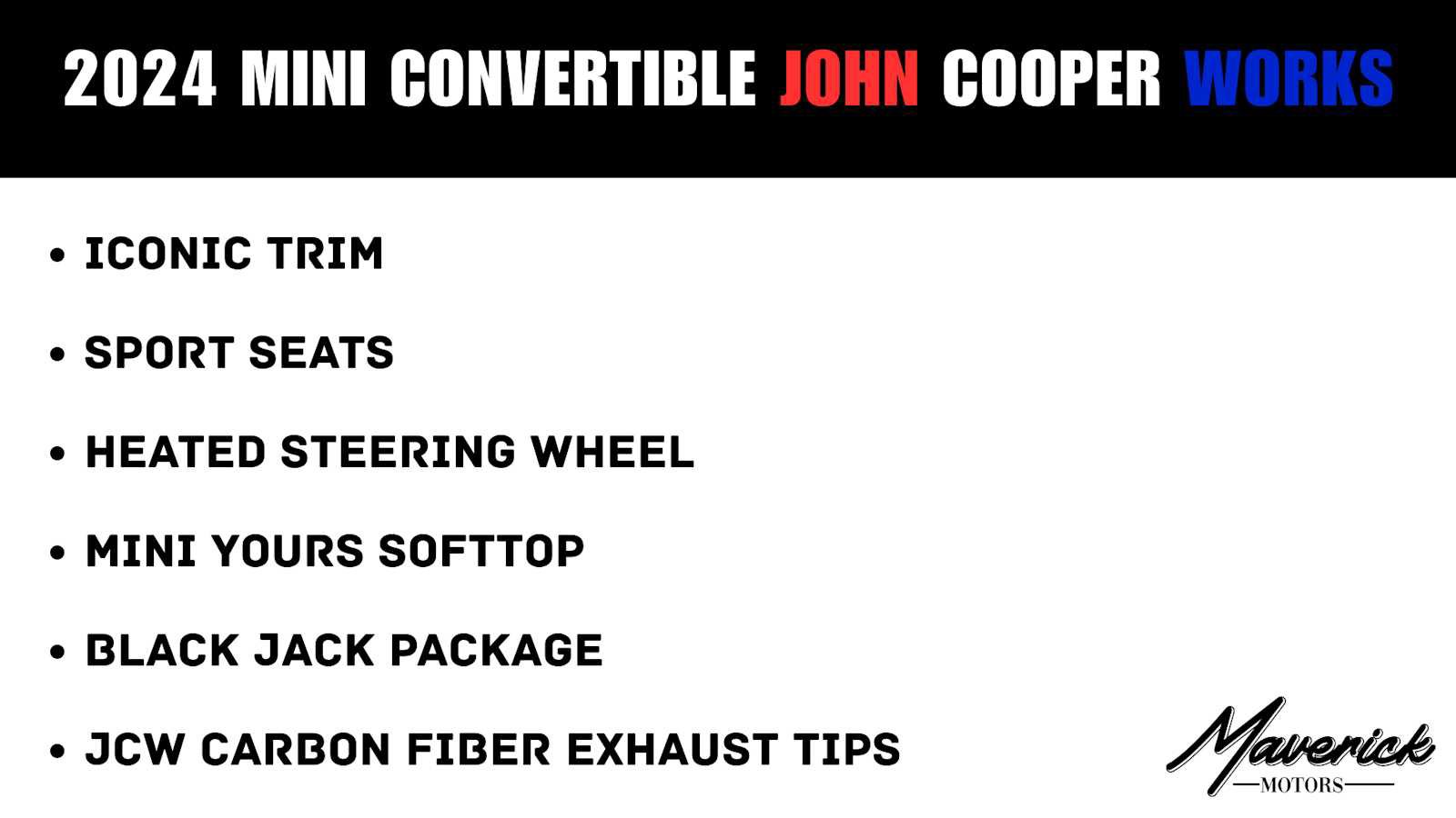 Used 2024 MINI Cooper John Cooper Works FWD image 2