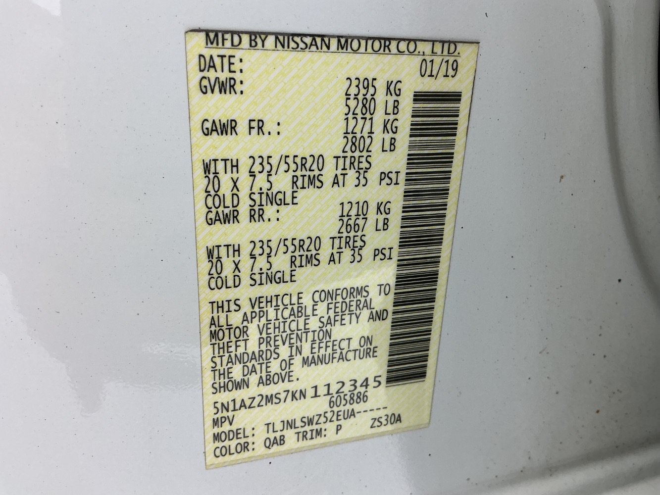 Used 2019 Nissan Murano Platinum w/ Cargo Package AWD/4WD image 50