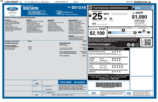 Used 2014 Ford Escape Titanium FWD image 35
