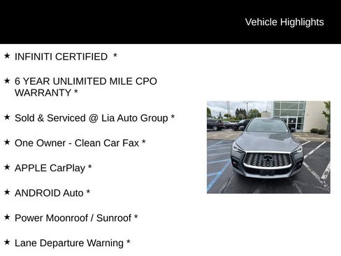 Certified 2023 INFINITI QX55 Luxe w/ Cargo Package AWD/4WD image 11