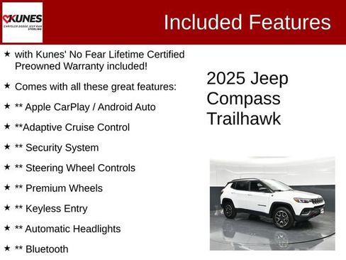 Used 2025 Jeep Compass Trailhawk AWD/4WD image 2