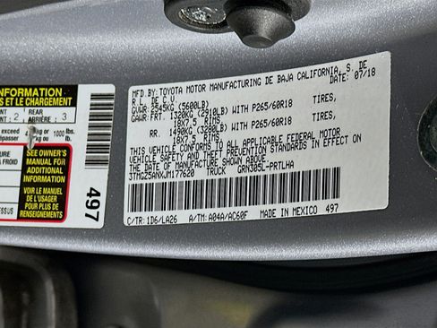 Used 2018 Toyota Tacoma Limited AWD/4WD image 12