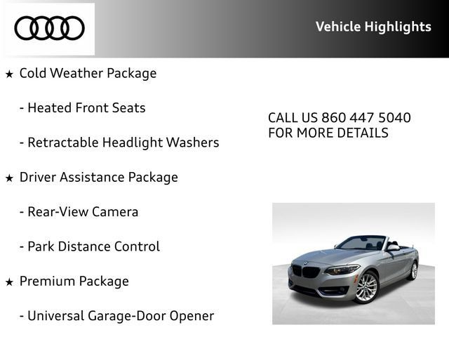 Used 2016 BMW 228i xDrive Convertible AWD/4WD image 15