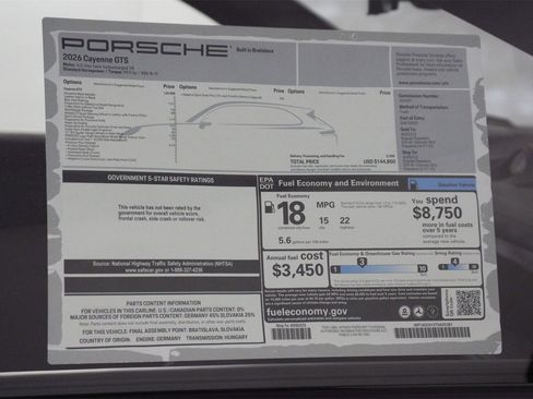 New 2026 Porsche Cayenne GTS image 25