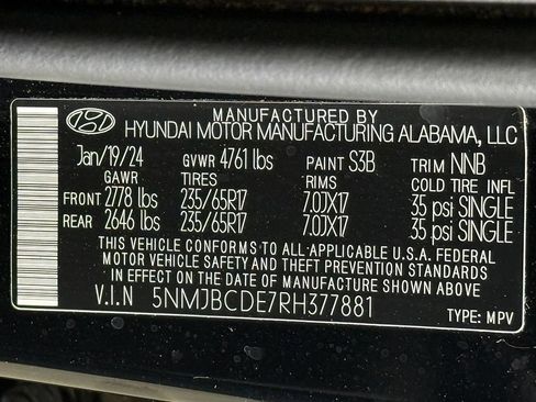 Certified 2024 Hyundai Tucson SEL AWD/4WD image 43