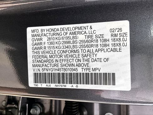 New 2026 Honda Pilot EX-L image 21