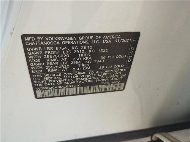 Used 2021 Volkswagen Atlas SE FWD image 15