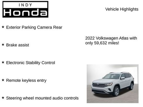 Used 2022 Volkswagen Atlas SE image 7
