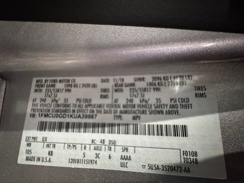 Used 2019 Ford Escape SE FWD image 27