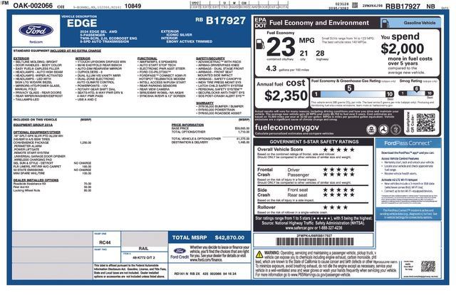Used 2024 Ford Edge SEL w/ Convenience Package AWD/4WD image 23