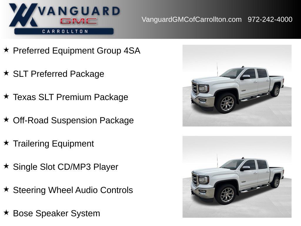 Used 2018 GMC Sierra 1500 SLT w/ Texas SLT Premium Package AWD/4WD image 5