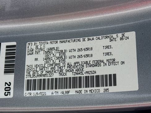Certified 2024 Toyota Tacoma TRD Sport w/ TRD Sport Upgrade Package AWD/4WD image 29