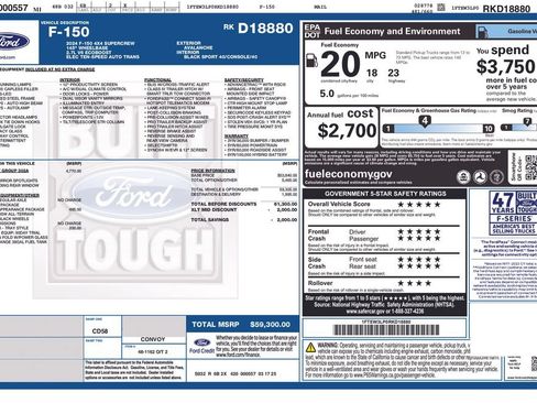 Used 2024 Ford F150 XLT w/ Equipment Group 302A MID AWD/4WD image 11