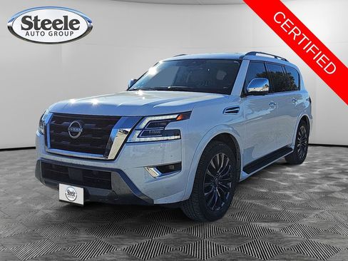 Used 2023 Nissan Armada Platinum w/ Captain's Chairs Package image 1