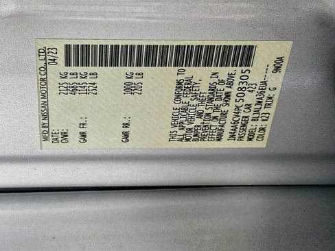 Used 2023 Nissan Maxima SV w/ Floor Mat Group FWD image 35