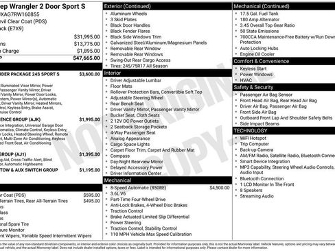 Used 2024 Jeep Wrangler Sport AWD/4WD image 6