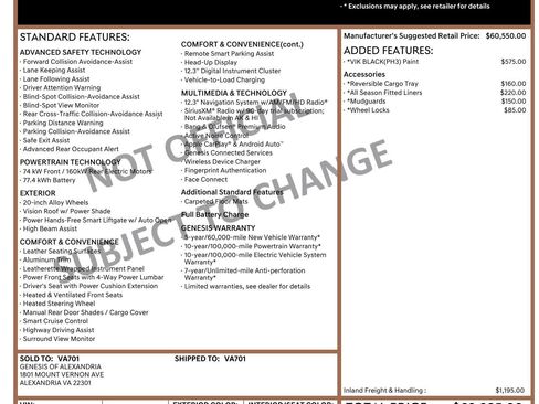 Used 2024 Genesis GV60 Advanced image 2