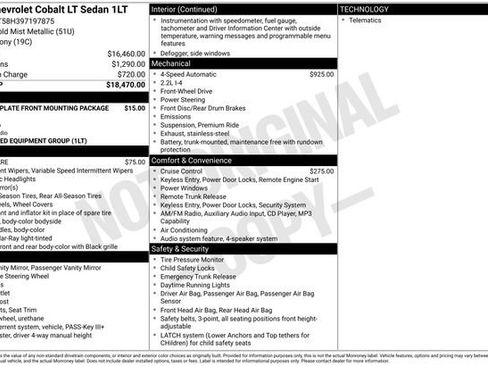 Used 2009 Chevrolet Cobalt LT image 2