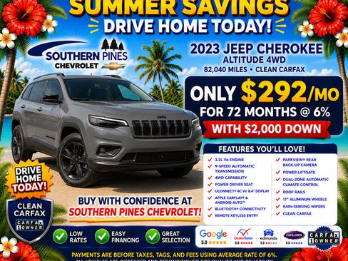 Used 2023 Jeep Cherokee Altitude Lux AWD/4WD image 5