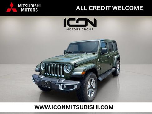 Used 2023 Jeep Wrangler Unlimited Sahara w/ LED Lighting Group AWD/4WD image 1