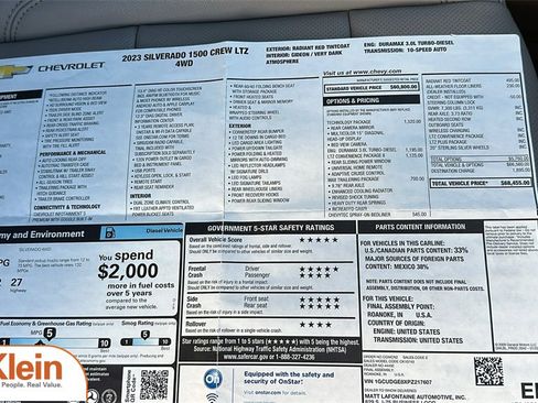 Used 2023 Chevrolet Silverado 1500 LTZ w/ Technology Package image 33