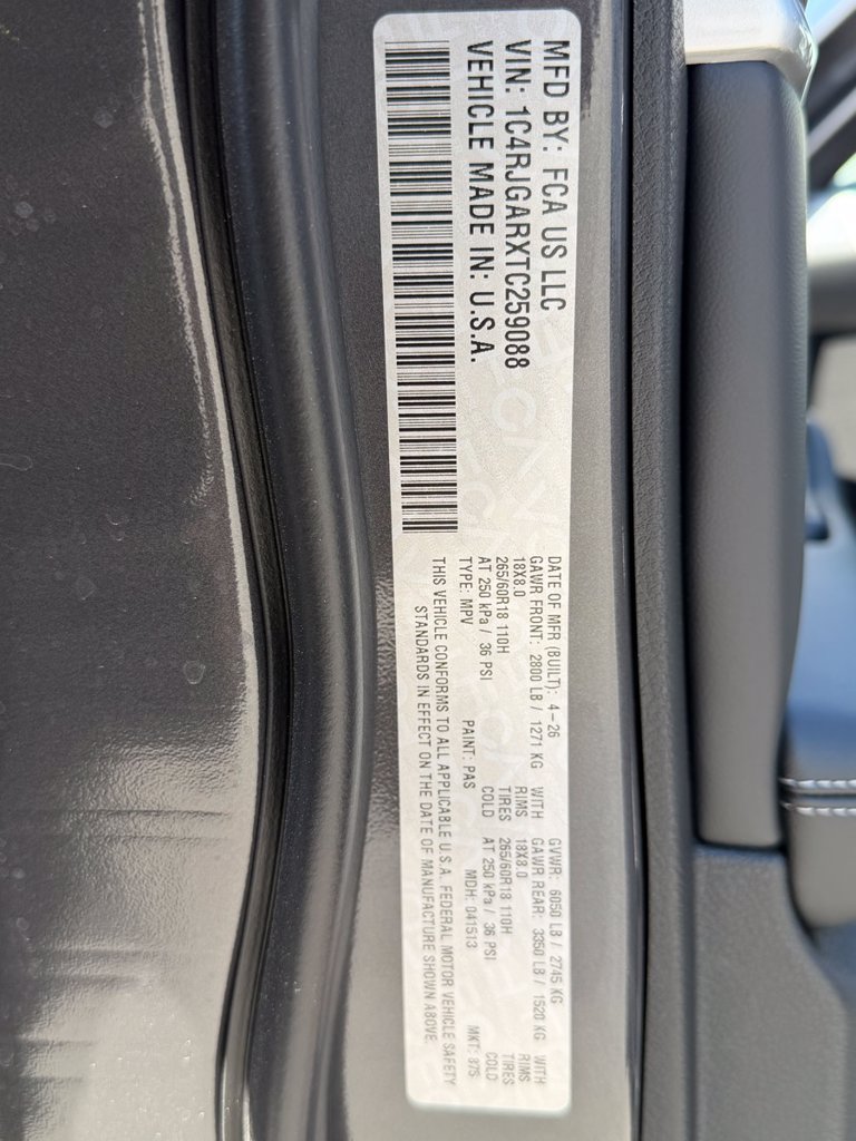 New 2026 Jeep Grand Cherokee Altitude RWD image 21