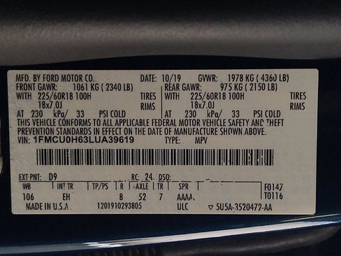 Used 2020 Ford Escape SEL FWD image 33