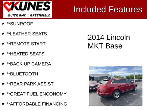 Used 2014 Lincoln MKT FWD image 2