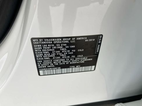 Used 2019 Volkswagen Atlas SE w/ Panoramic Sunroof Package image 28
