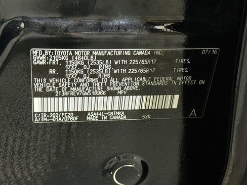 Used 2016 Toyota RAV4 XLE w/ Protection Package AWD/4WD image 34